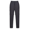 Ash - Front - Regatta Mens Travel Light Zip-Off Trousers