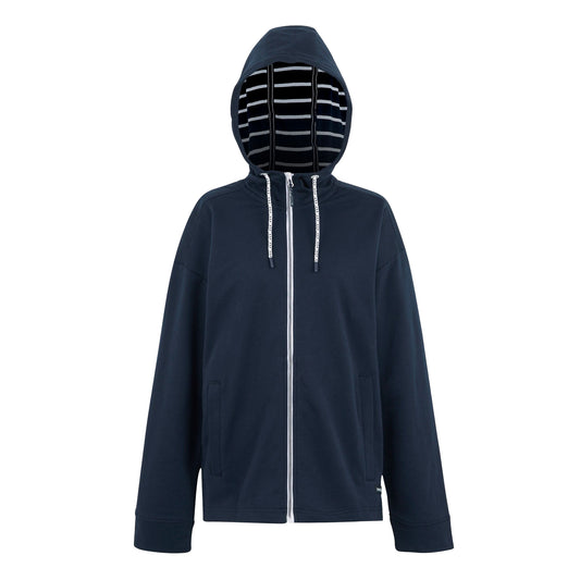 Navy - Front - Regatta Womens-Ladies Bayletta II Full Zip Hoodie