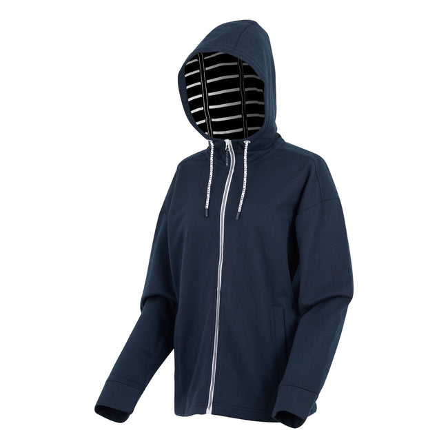 Navy - Side - Regatta Womens-Ladies Bayletta II Full Zip Hoodie