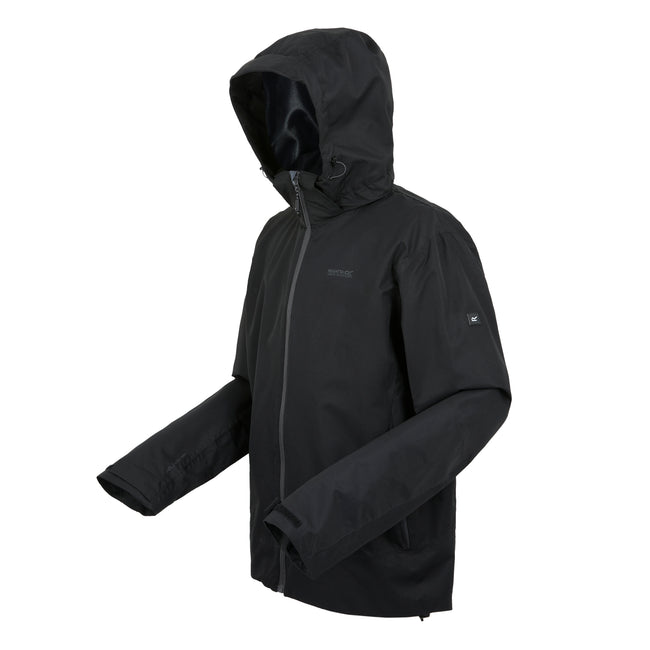 Black - Side - Regatta Mens Oakhowe Waterproof Jacket