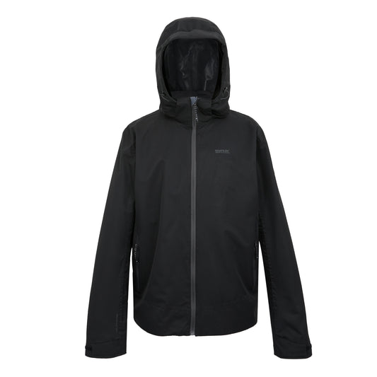 Black - Front - Regatta Mens Oakhowe Waterproof Jacket