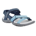 Navy-Stone Blue - Front - Regatta Womens-Ladies Santa Clara II Sandals