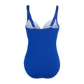 Brightest Blue - Back - Regatta Womens-Ladies Sakari Tummy Control Seeksucker One Piece Swimsuit