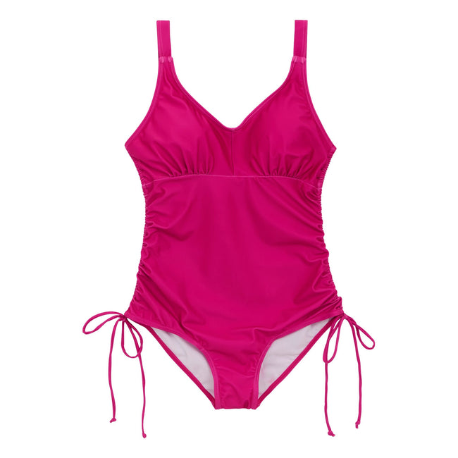 Pink Fusion - Front - Regatta Womens-Ladies Alinae Plain One Piece Swimsuit