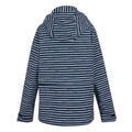 Navy-White - Back - Regatta Womens-Ladies Bayletta II Painterly Stripe Waterproof Jacket