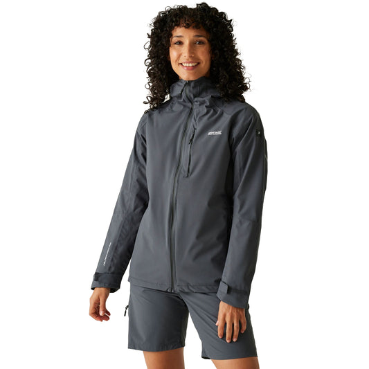 Seal Grey - Front - Regatta Womens-Ladies Birchdale II Waterproof Jacket