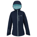Navy-Icy Morn - Front - Regatta Womens-Ladies Birchdale II Waterproof Jacket