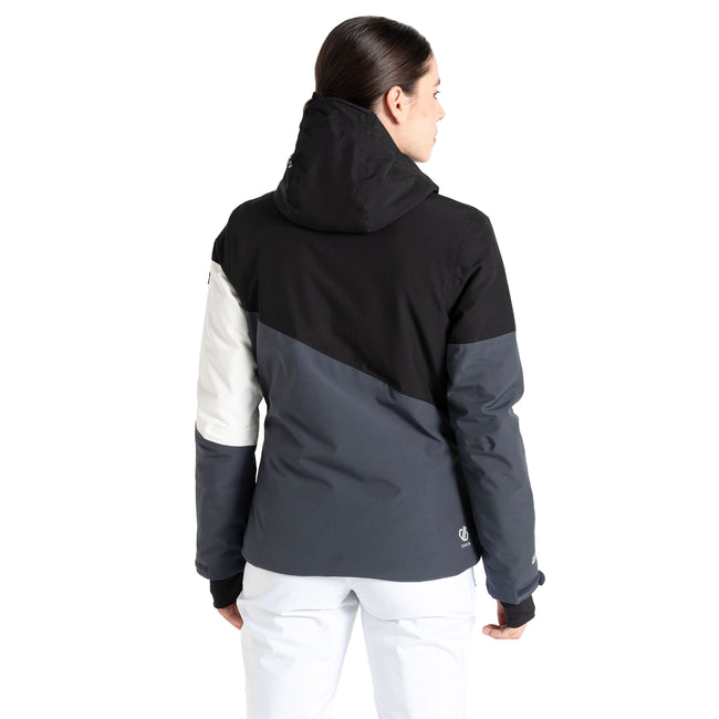 Black-Ebony - Pack Shot - Dare 2B Womens-Ladies Ice III Ski Jacket
