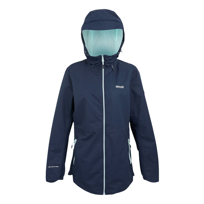 Navy-Icy Morn - Front - Regatta Womens-Ladies Hamara IV Waterproof Jacket