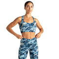 Mist - Lifestyle - Dare 2B Womens-Ladies Swift III Dash Print Sports Bra