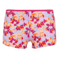 Pink-Yellow - Front - Regatta Womens-Ladies Aceana Summer Floral Bikini Shorts