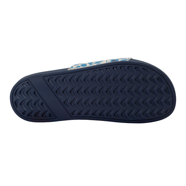 Blue - Pack Shot - Regatta Womens-Ladies Orla Kiely Jasmine Flower Sliders