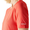 Peach Bloom - Side - Regatta Womens-Ladies Fingal II V Neck T-Shirt