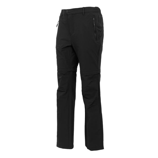 Black - Side - Regatta Mens Highton II Zip-Off Hiking Trousers