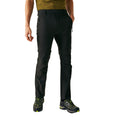 Black - Lifestyle - Regatta Mens Highton II Zip-Off Hiking Trousers
