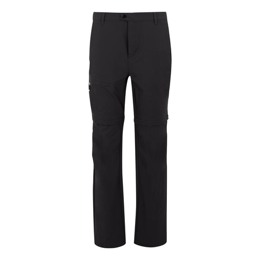 Ash - Front - Regatta Mens Highton II Zip-Off Hiking Trousers