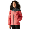 Peach Bloom-Seal Grey - Lifestyle - Regatta Childrens-Kids Highton VI Waterproof Jacket