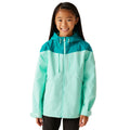 Aruba Blue-Exotic Plume-Icy Morn - Lifestyle - Regatta Childrens-Kids Highton VI Waterproof Jacket