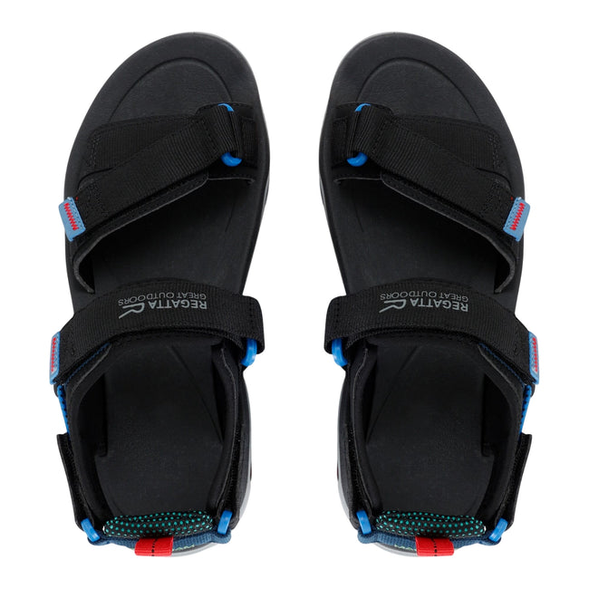 Black-Coronet Blue - Side - Regatta Mens Blaze Sandals