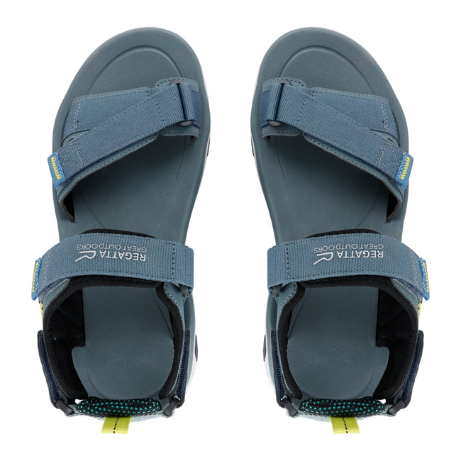 Grey-Wild Lime - Side - Regatta Mens Blaze Sandals