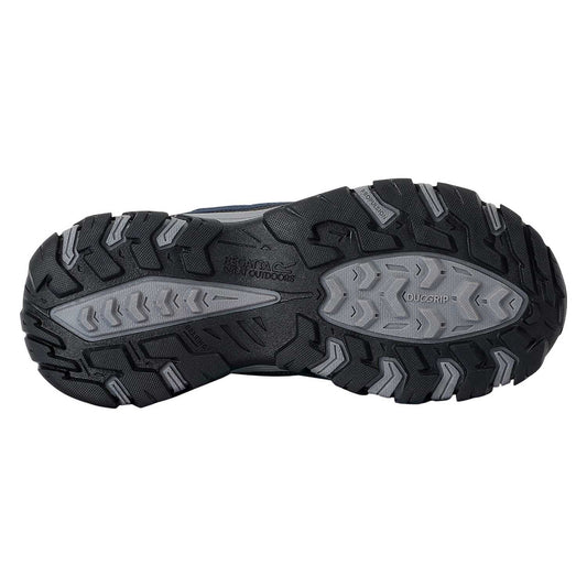 Navy-Lime Punch - Front - Regatta Childrens-Kids Holcombe III Walking Boots