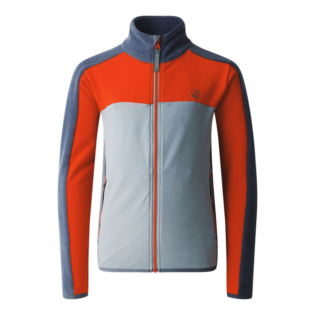 Seville Red-Stormy Weather - Front - Dare 2B Childrens-Kids Emergent IV Stretch Midlayer