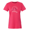 Pop - Front - Regatta Womens-Ladies Fingal IX Mountain T-Shirt