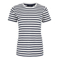 White-Navy - Front - Regatta Womens-Ladies Bayletta Striped T-Shirt