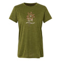 Nephrite Green Marl - Front - Regatta Womens-Ladies Fingal IX Flower T-Shirt