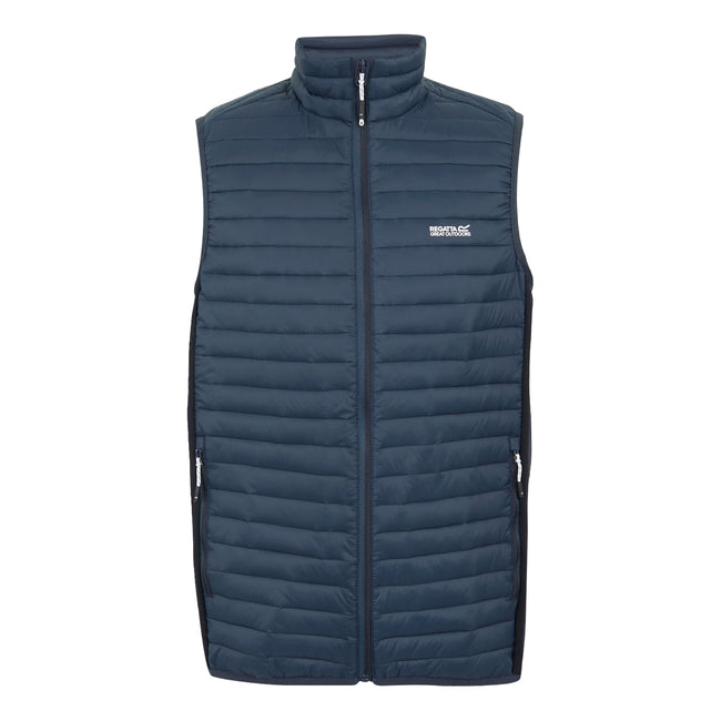 Moonlight Denim-Navy - Front - Regatta Mens Andreson Hybrid Padded Jacket