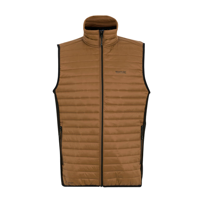 Nut Brown-Black - Front - Regatta Mens Andreson Hybrid Padded Jacket