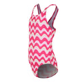 Pop - Side - Regatta Girls Katrisse Wavy Lines One Piece Swimsuit