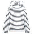 White-Navy - Back - Regatta Womens-Ladies Bayletta II Striped Full Zip Hoodie