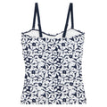 Navy-White - Back - Regatta Womens-Ladies Aceana III Large Floral Swimwear
