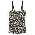 Natural - Front - Regatta Womens-Ladies Aceana III Leopard Print Tankini Top