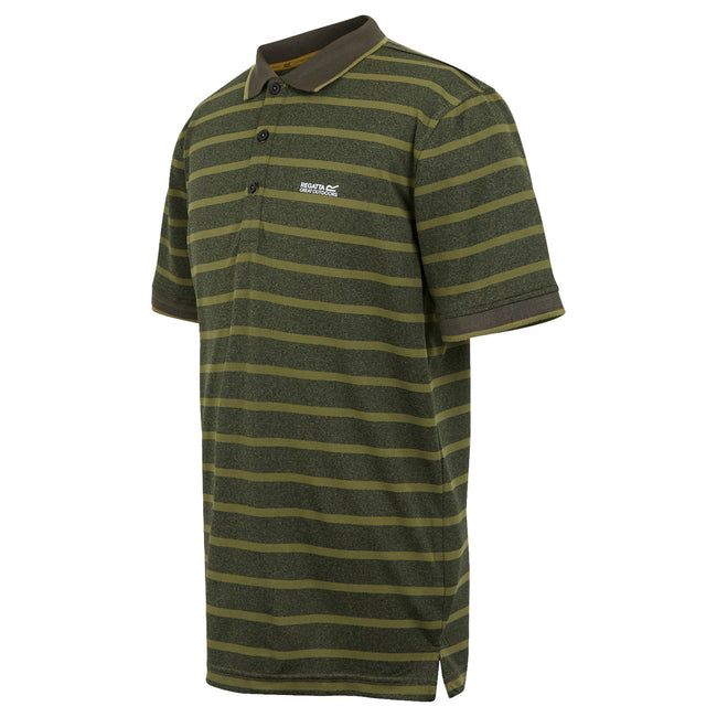 Black - Side - Regatta Mens Kildra Polo Shirt