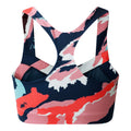 Light Pink-White-Navy - Back - Dare 2B Womens-Ladies Marble Swirl Sports Bra