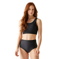 Black - Side - Regatta Womens-Ladies Orla Kiely Jasmine Flower Reversible Bikini