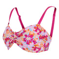 Pink-Blue-Orange - Side - Regatta Womens-Ladies Aceana III Summer Floral Bikini Top