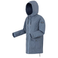 Chambray-Dark Denim - Side - Regatta Womens-Ladies Navaeh Linear Waterproof Jacket