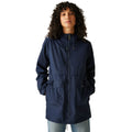 Navy - Lifestyle - Regatta Womens-Ladies Navaeh Linear Waterproof Jacket