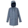 Chambray-Dark Denim - Front - Regatta Womens-Ladies Navaeh Linear Waterproof Jacket