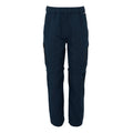Navy - Front - Regatta Childrens-Kids Sorcer III Zip-Off Trousers