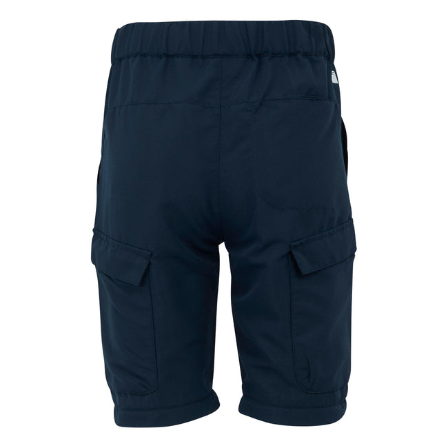 Navy - Pack Shot - Regatta Childrens-Kids Sorcer III Zip-Off Trousers