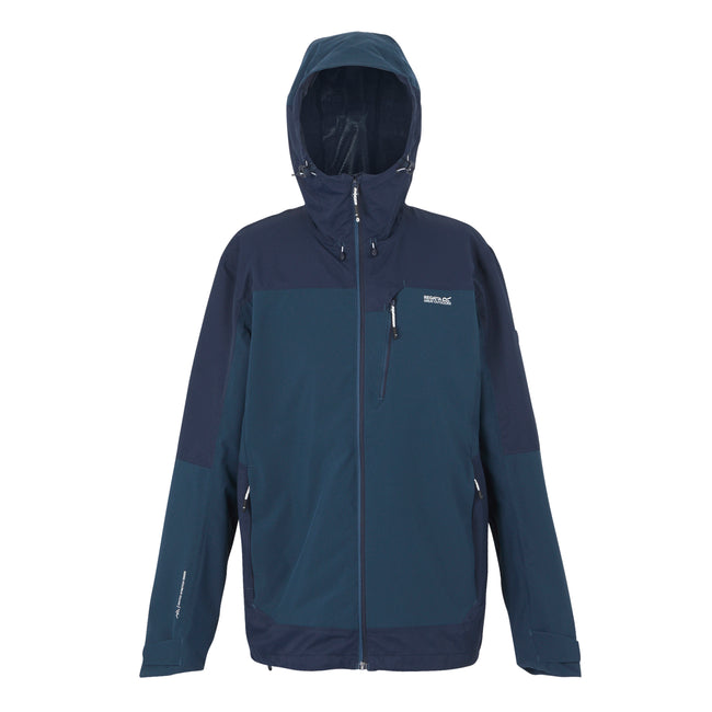 Moonlight Denim-Navy - Front - Regatta Mens Highton IV Stretch Waterproof Jacket