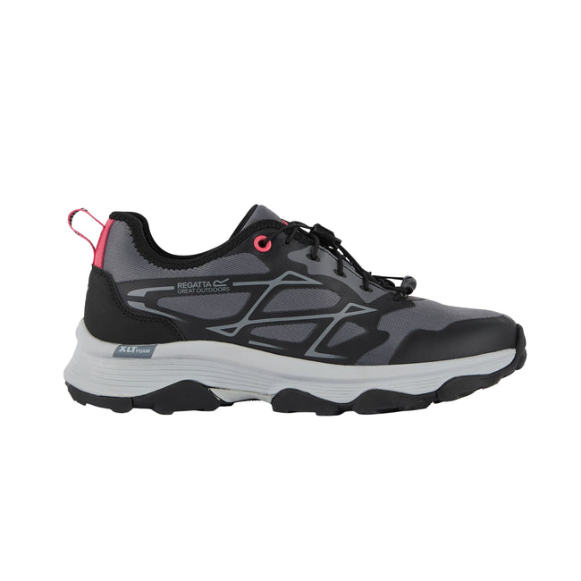 Seal Grey-Peach Bloom - Lifestyle - Regatta Womens-Ladies Blaze Trainers