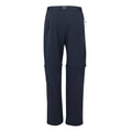 Navy - Back - Regatta Womens-Ladies Travel Light II Packaway Hiking Trousers