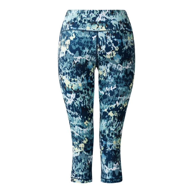 Mist - Back - Dare 2B Womens-Ladies Influential II Dash Print 3-4 Length Leggings
