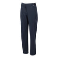Navy - Side - Regatta Womens-Ladies Travel Light II Packaway Hiking Trousers