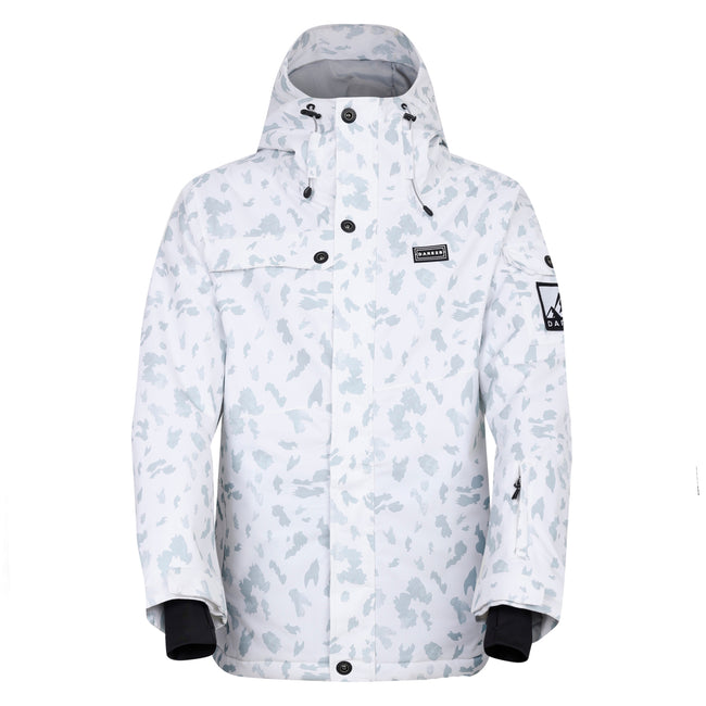 White - Front - Dare 2B Womens-Ladies Ski Life Dash Print Ski Jacket